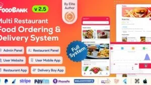 FoodBank-Multi-Restaurant-Food-Delivery-App-Restaurant-App-with-Admin-Restaurant-Panel-Nulled-300x169