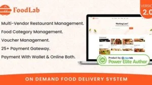 FoodLab-On-demand-Food-Delivery-System-Nulled-300x169