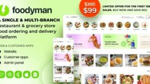 Foodyman-Single-Multi-Branch-Restaurant-Grocery-Food-Ordering-Delivery-Platform-Nulled-300x169